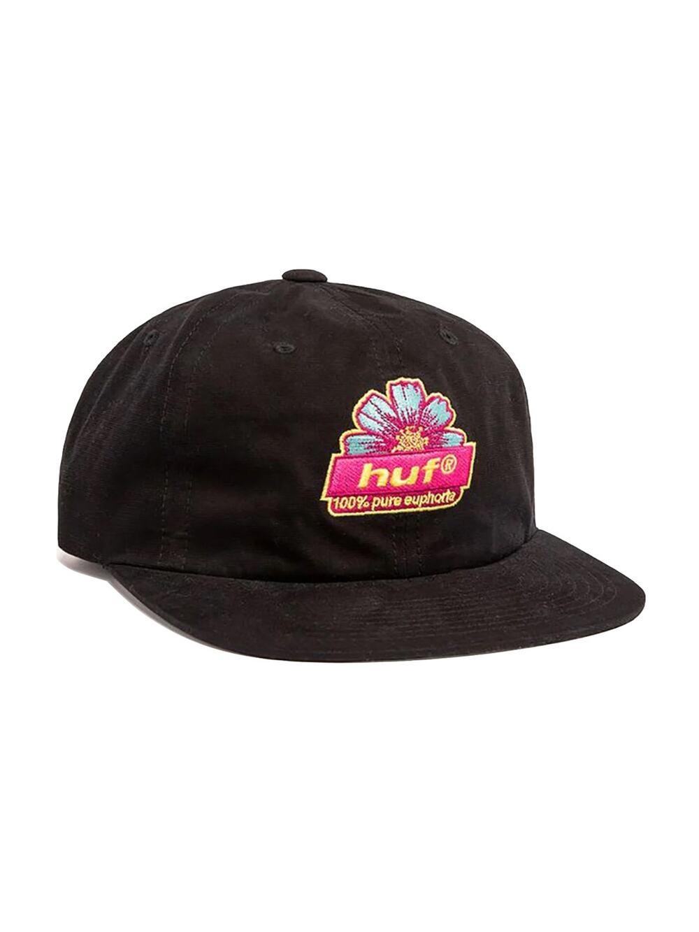 HUF Fetch Black Snapback Hat Men New With Tags